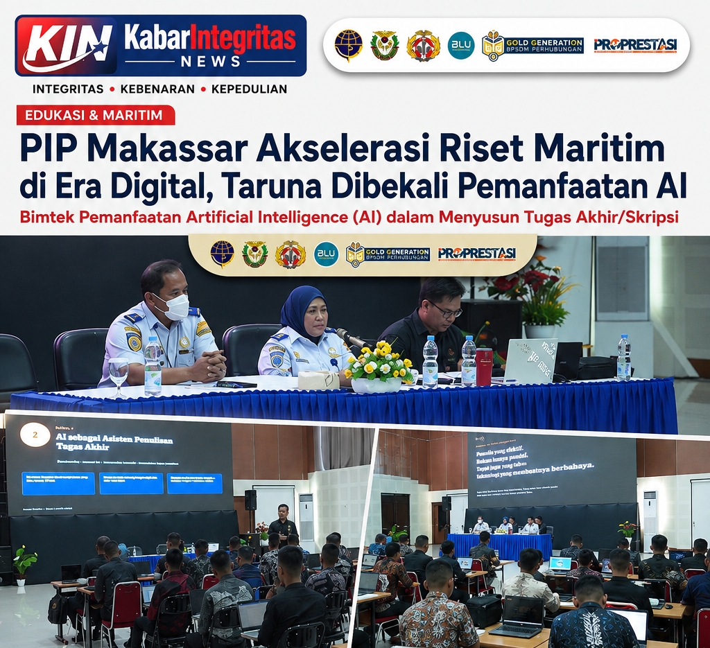 PIP Makassar Akselerasi Riset Maritim di Era Digital, Taruna Dibekali Pemanfaatan AI